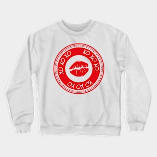 Lips xo xo xo Crewneck Sweatshirt